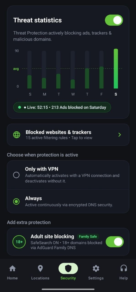 Paben VPN Threat Protection and CleanWeb 2.0 Settings