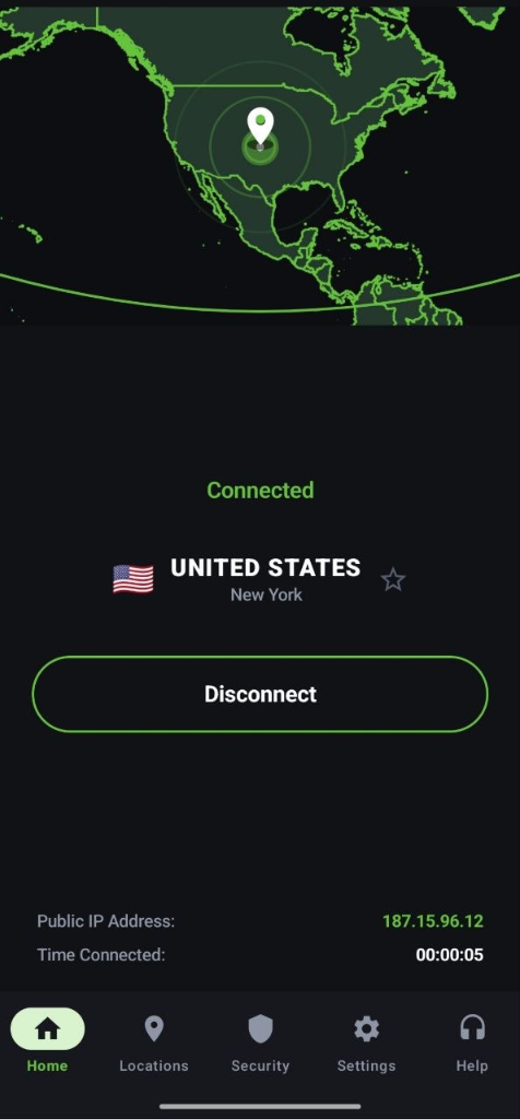 Paben VPN Official Android App Interface