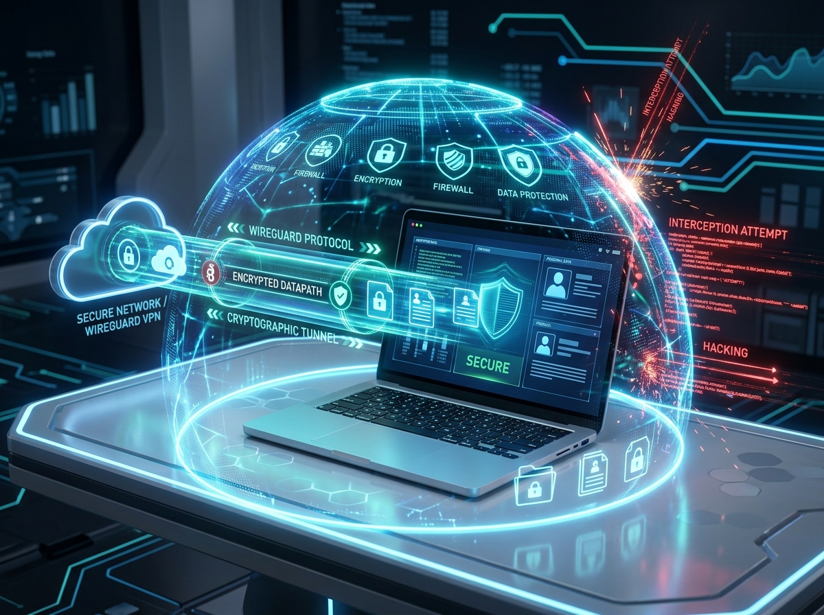WireGuard 2.0 Security Cryptographic Tunnel Illustration